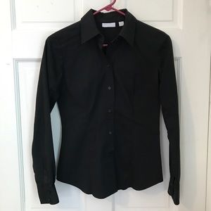 New York and Company black collared shirt